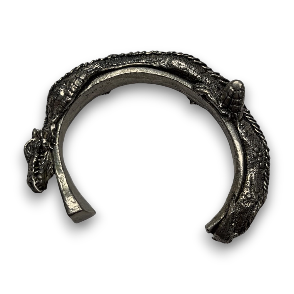 Y2k Silver daragon bracelet 