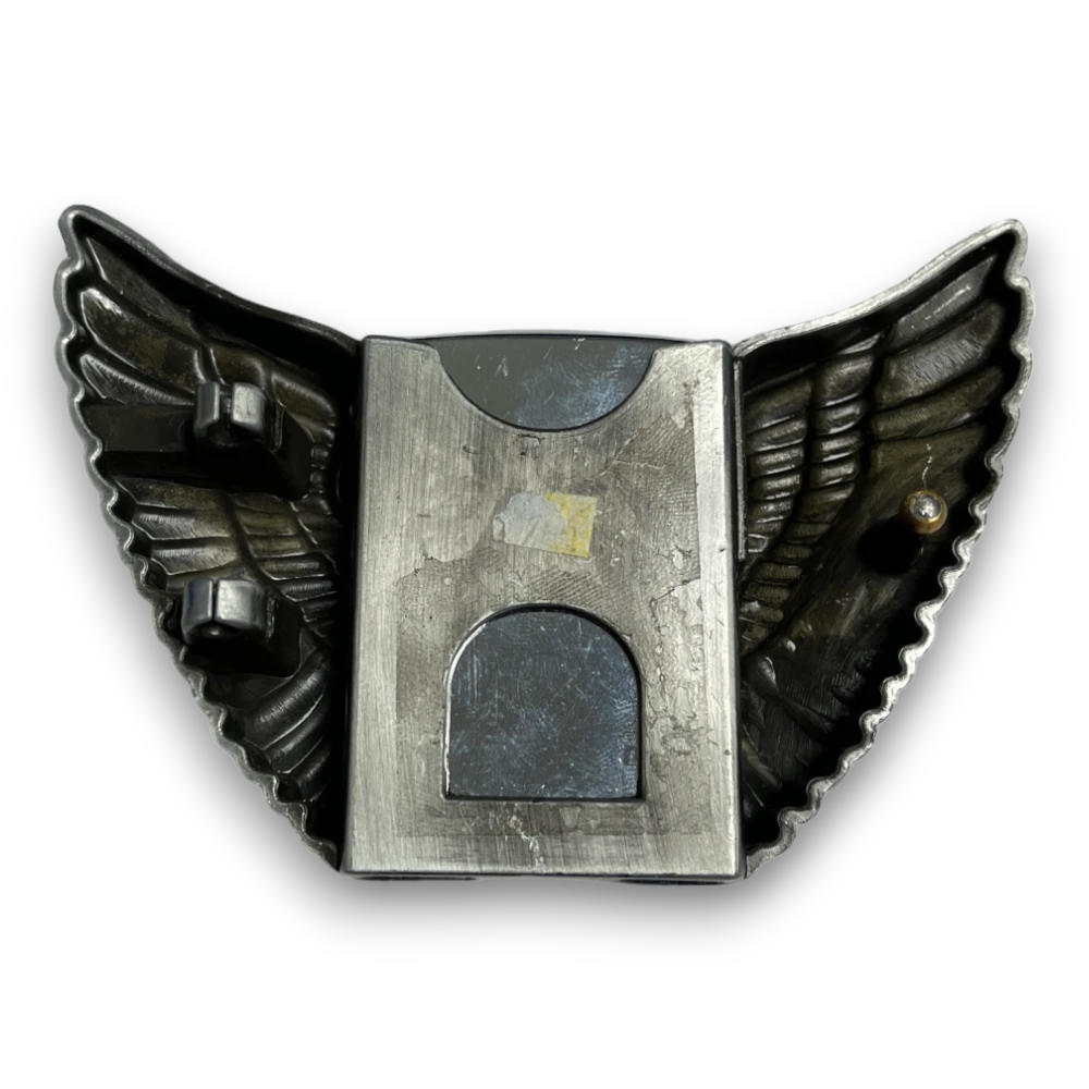 Streetwear Y2K Belt Buckel lighter wuth wings in silver