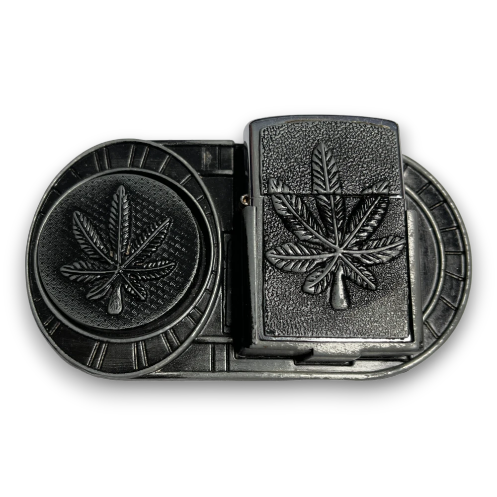 Belt Buckel Lighter WEED